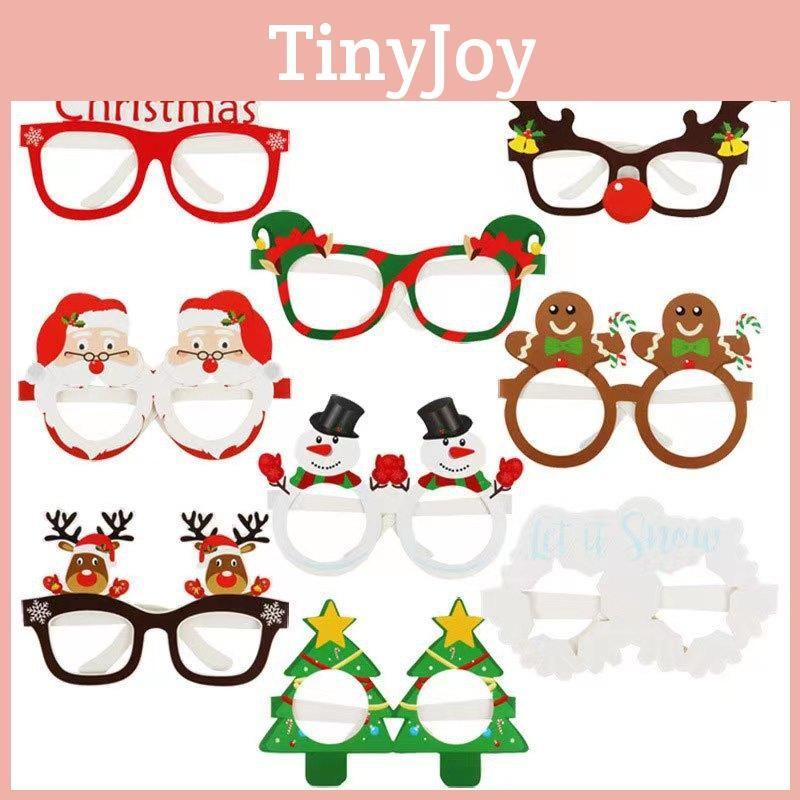 Kids Christmas Merry 3d Paper Glasses For Party Photo And Seasonal Decor Event