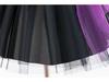 Halloween Lila Puffiges Ballkleid für Mädchen - Kurzärmeliges Prinzessinnenkleid