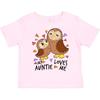 Inktastic My Auntie Loves Me- Cute Owl Family Toddler T-Shirt Owls Aunt Niece