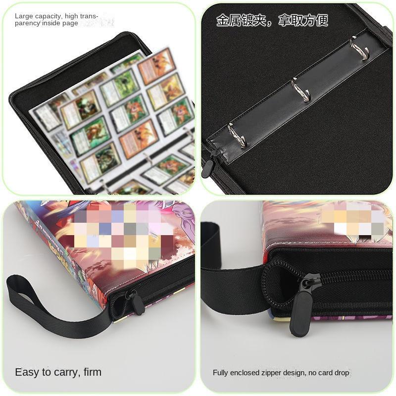 400900 Pcs Card Album Book Anime Genshin Impact Collection Card Zipper Game Cards Sunny Starscout Binder Holder Kids Gifts Toys