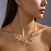 Starfish Shell Imitation Pearl Necklace Summer Beach Vacation Style Accessory Personality Daily Accessory