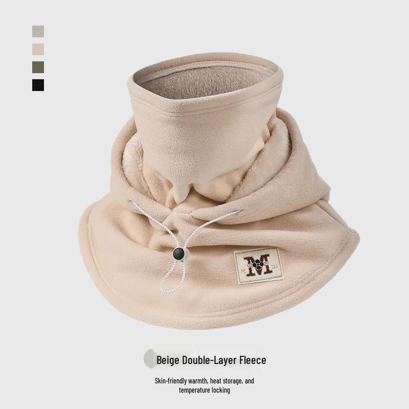 Unisex Windproof Cycling Hat with Face and Neck Protection - Velvet Lined, Thickened for Autumn & Winter