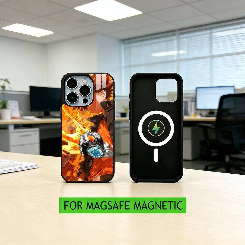 Hitman R-Reborn Tsuna S-Sawada Phone Case For iPhone17,16,15,14,13,12,11 Plus,Pro Magnetic For Magsafe Wireless Charging