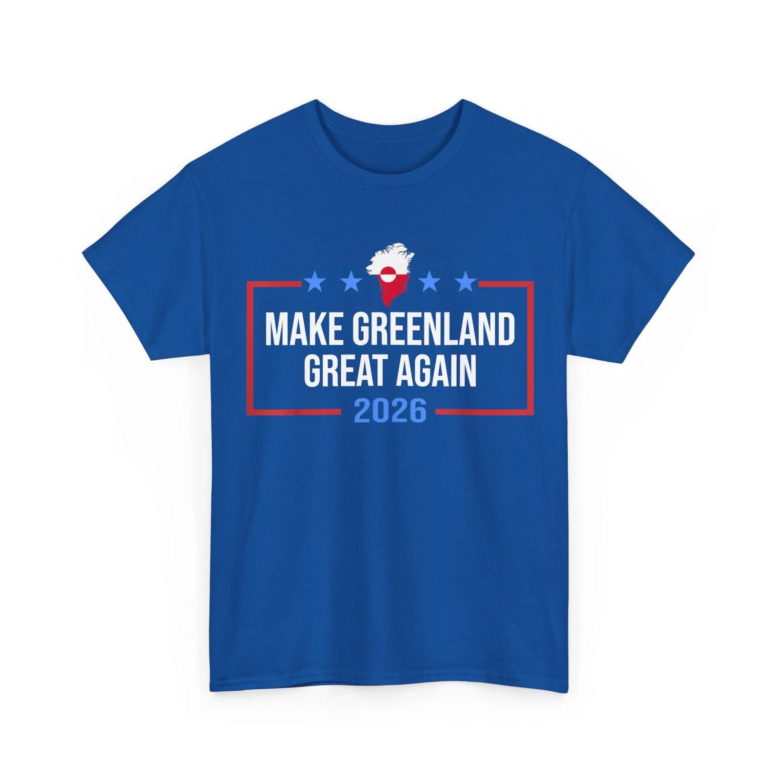Greenland Shirt, Make Greenland Great Again USA 51st state Greenland T-Shirt S