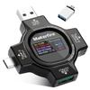 Makerfire USB C Meter Multimeter Tester with TFT Color Charger Load and USB Ammeter Tester, Type-C Display, Current, Voltage, Resistance, Temperature,
