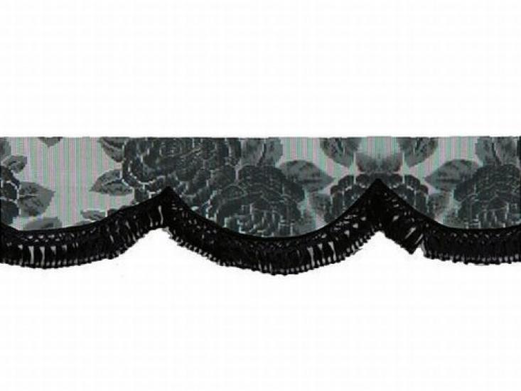 Black Lace Front Curtains [MADMAX] (Truck Supplies/Truck Parts)
