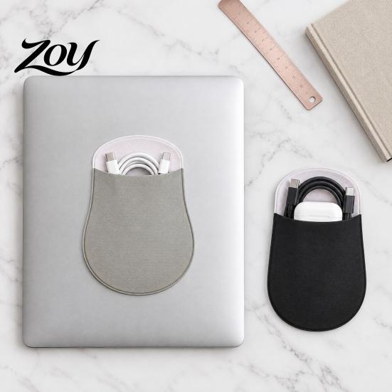 Stretchable Mouse Case for Notebook Wireless Sleeve Pouch, Self Adhesive Universal Storage Library Pouch Students Bag, Lycra Fabric Large Opening