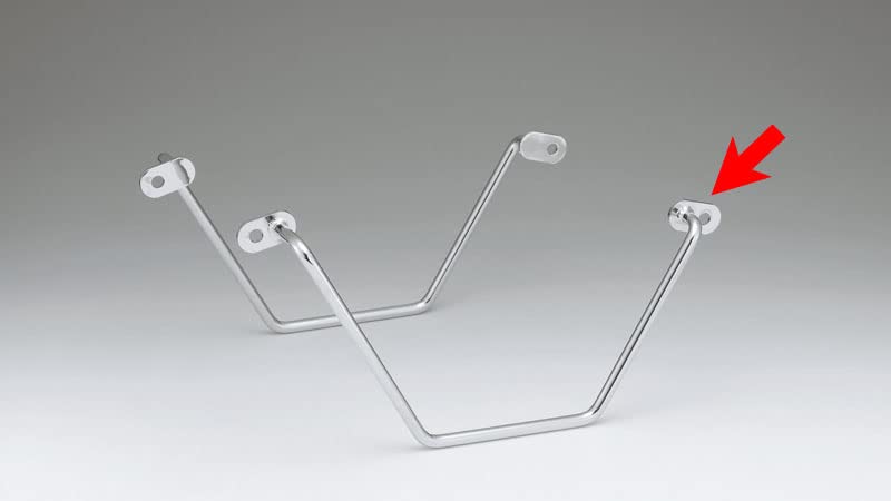 Kijima Bike Parts Side Bag Support Steel Estrella Right Side Chrome Plated 210-4631