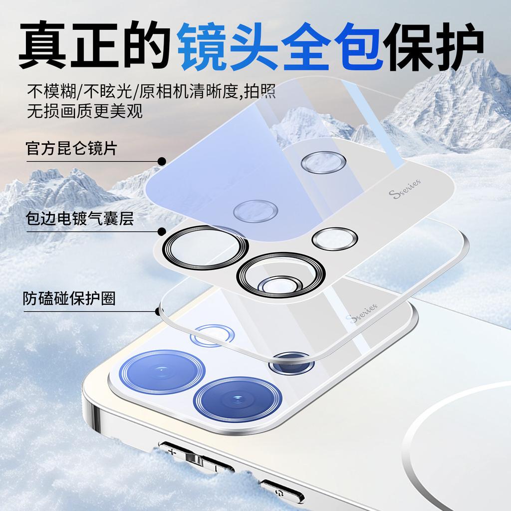 Applicable To Vivos11 Mobile Phone Case Magnetic Suction Thin Ring S11 Vitality Version Protective Case with Its Own Lens Film New