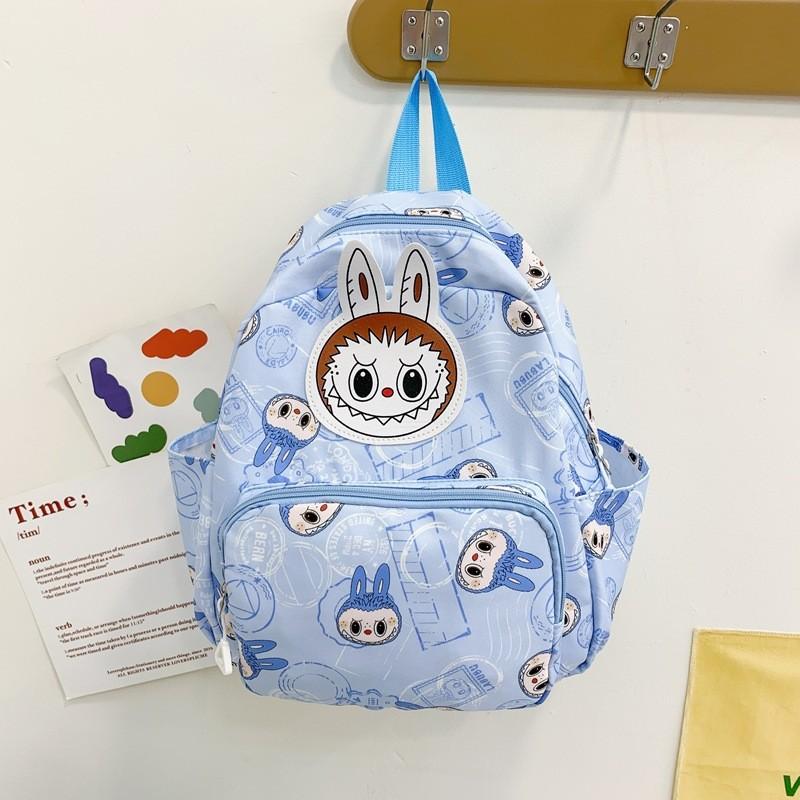 Cartoon Kids Dual Shoulder Backpack Large Capacity Print Schoolbag Students