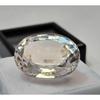 27-28 Ct Shine White Color Sapphire Oval Cut Beautiful Certified Loose Gemstone