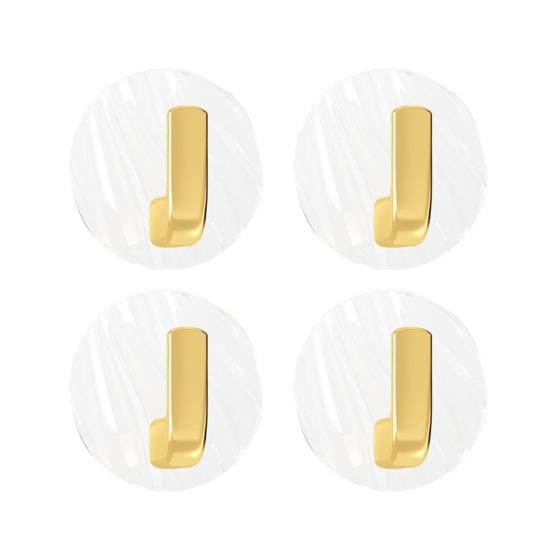 4Pcs Storage Wall-mounted Sturdy Multifunctional Home Clothes Hat Key Storage Hangers Home Wall Hooks