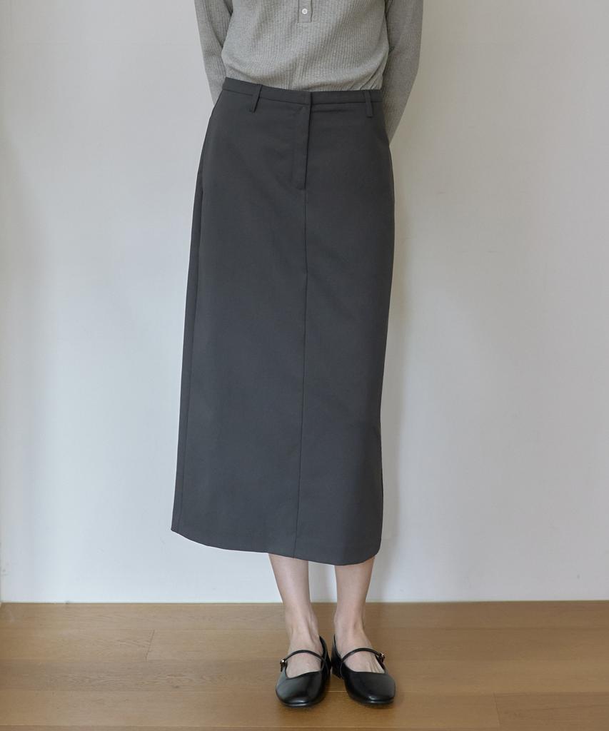 Our Hope Soft Stretch H-Line Skirt - Charcoal