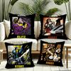 Band KKmfdm Cushion Cover Silky Short Plush Invisible Zipper Dustproof Sofa Pillow Case for Home Decor