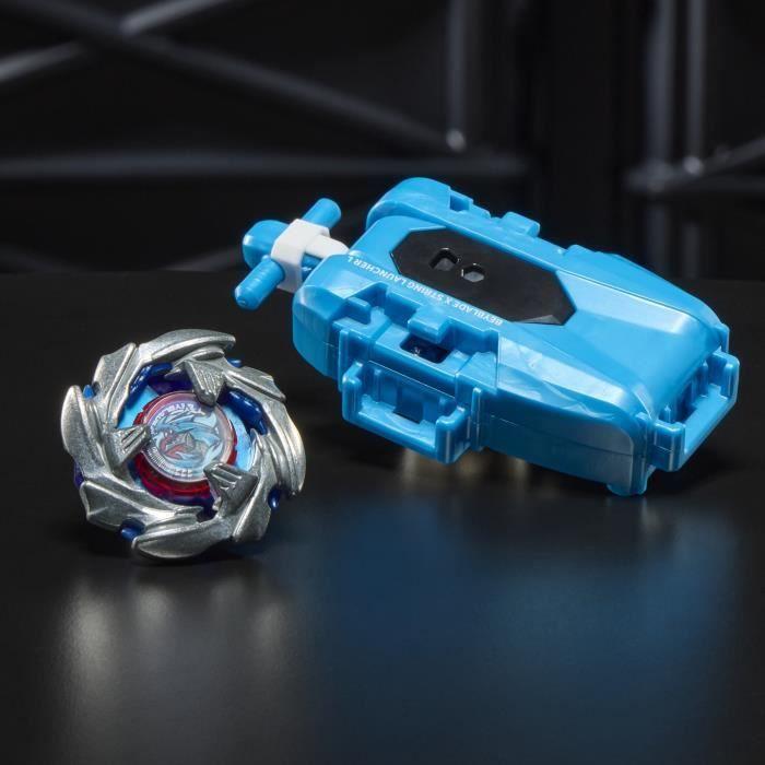 Beyblade X pack Cobalt Dragoon 2-60C avec lanceur à corde deluxe, toupie à rotation gauche, dès 8 ans