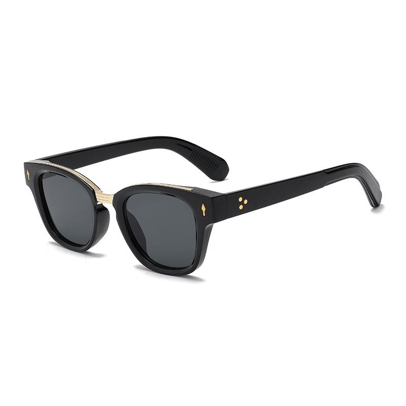 Retro black frame sunglasses unisex premium sunglasses outdoor driving UV protection sunshade UV