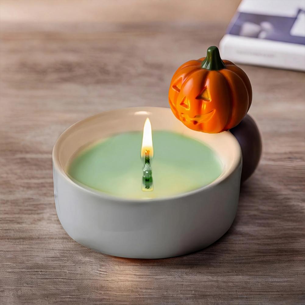 Halloween Kerzenständer Spinnen Kerzenhalter Gruseliger Halloween Harz Kerzenhalter mit Geist Spinnen Kerzenleuchter Gruselige Deko