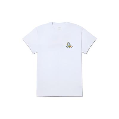 Solid Color Letter Animal Pattern Short Sleeve T-Shirt Women Tops White VN000C0SWHT