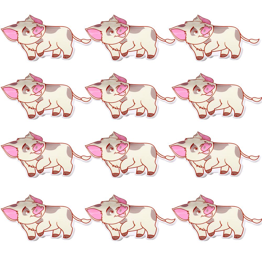 

12 Pcs Cute Piggy Acrylic Charms, Cartoon Pig Flatback Cabochons for DIY Jewelry Making, Scrapbooking, Phone Case Decoration, Ha