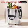 Modern Minimalist Collapsible Shopping Bag With Wheels For Travel And Outdoor Use