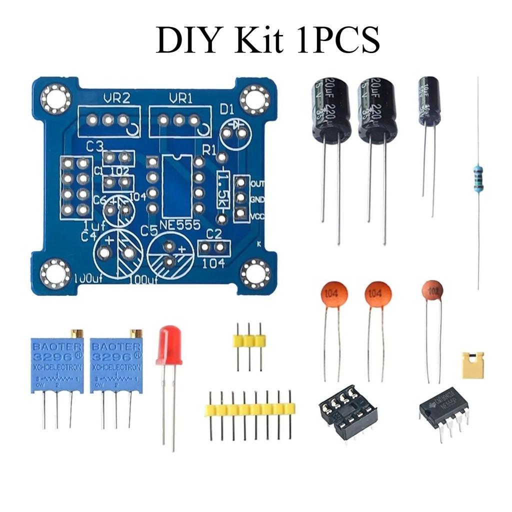 NE555 Pulse Generator Pulse Starter Duty Cycle and Frequency Adjustable Module DIY Kit Oscillator Square Wave Signal Generator