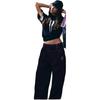 Anta Kyrie Basketball Series Trendy Versatile Sports Casual Loose Knit Couple T-Shirt Unisex Tops Basic-Black 972611101-1