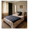 Cotton Bed Runner 90 X 190 Cm Dark Grey Cocoon