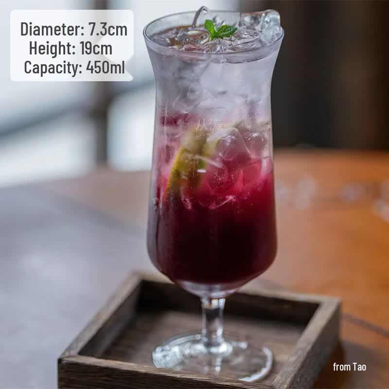 ZISIZ Ins-Style Glass Beverage Cup