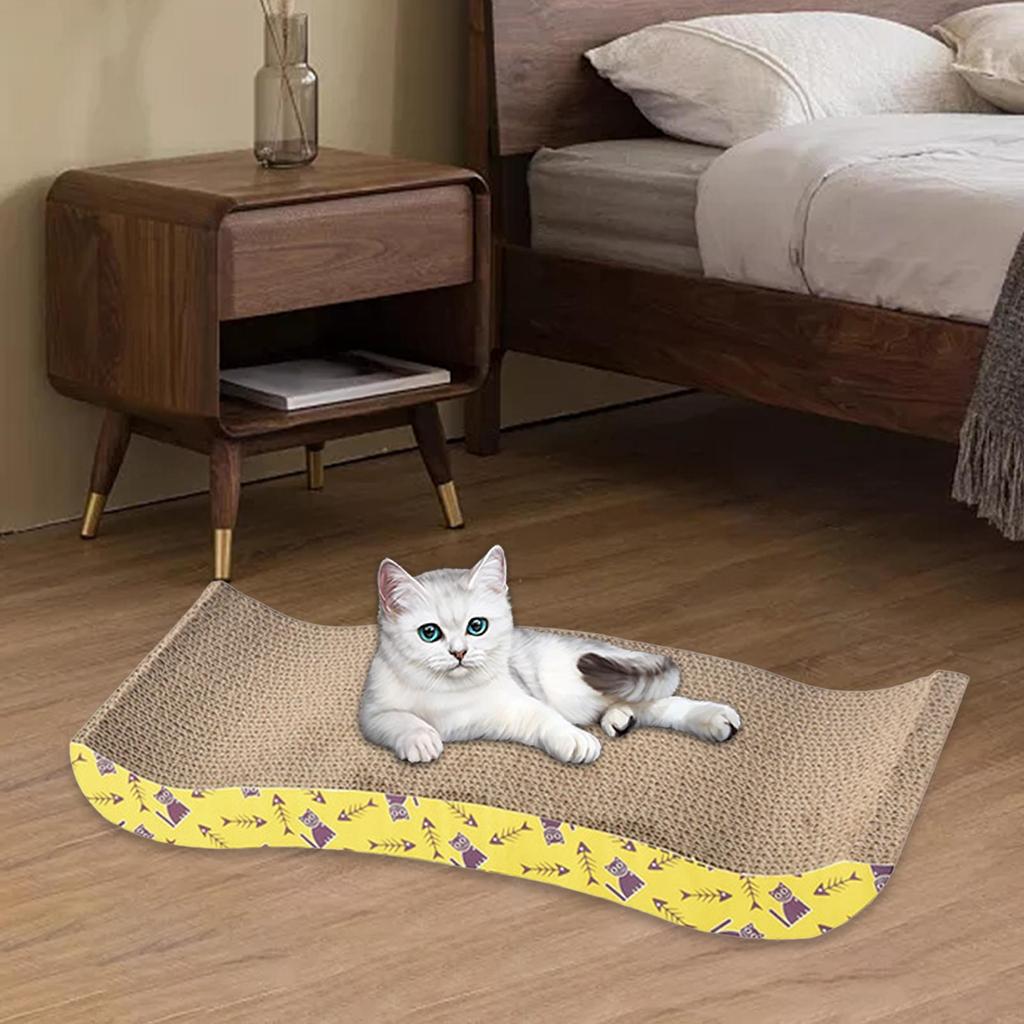 Cat Scratching Board Bed Cat Scratchers Cardboard Cat Scratch Pad Nest for Sleeping Playing Grinding Small Medium Large Cats