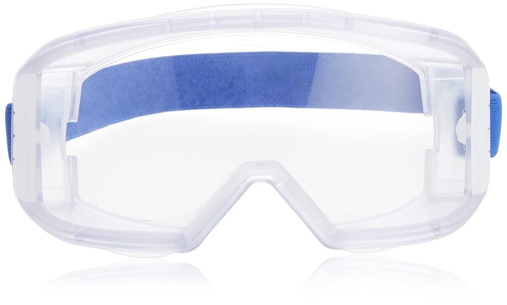 Yamamoto Kogaku Droplet and Infection Compatible with Large Eyeglasses and Clear Hard Coat Made In UV Protection YG-5601 Non-Vented Goggles,