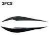 1pair Car Eyebrow Headlight ABS Plastic 40x5x5cm Gloss Black Flexible For BMW 3-Series F30 F35 13-18 Auto Light Accessories