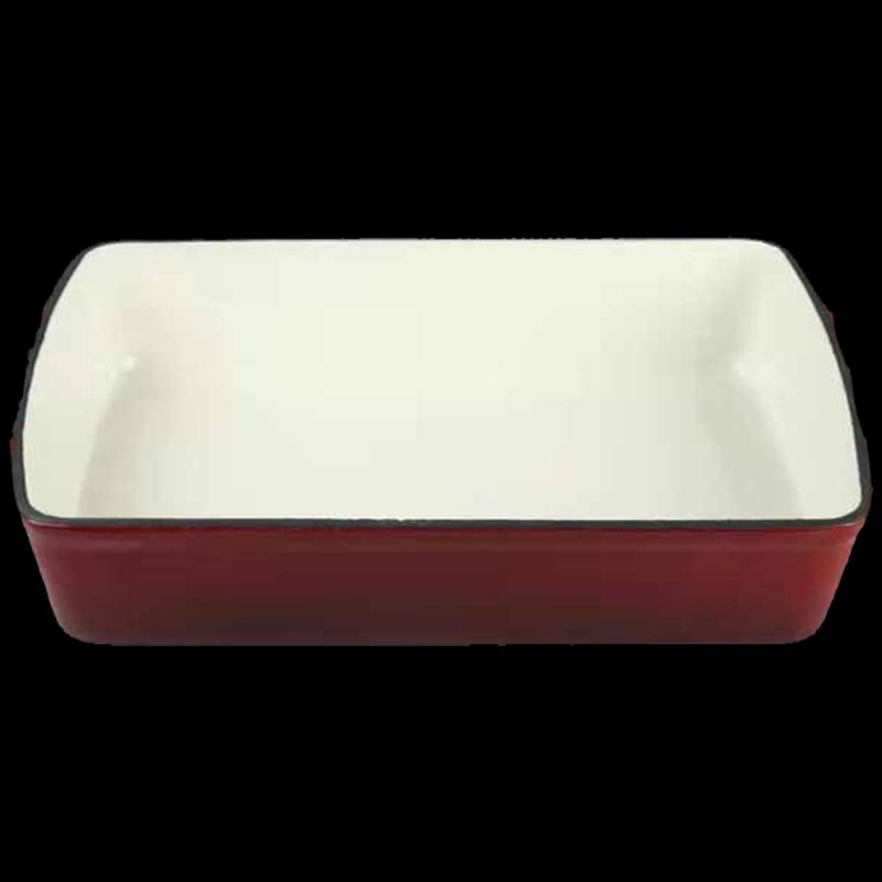 Lilang Rectangular Cast Iron Enamel Grill Pan