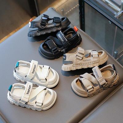 Sommer Kinder Sport Sandalen 2025, Geschlossene Zehenpartie, Rutschfeste Weiche Sohle, Koreanischer Stil Strand Schuhe für Jungen und Mädchen