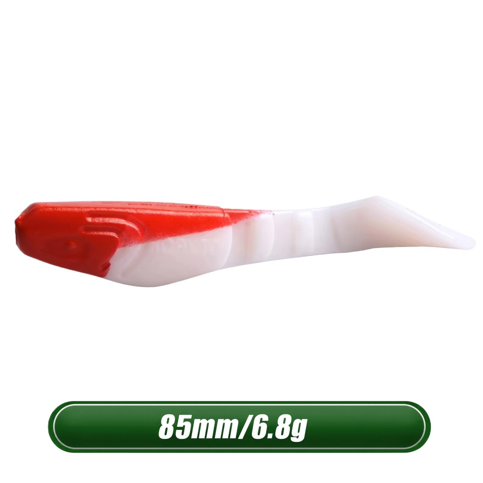 

Multi-Joint Soft Fishing Lure 8 5cm Swimbait Bionic Sinking Lure for Bass and Pike High Elasticity Fishing Bait Artificial Lure one size червоний