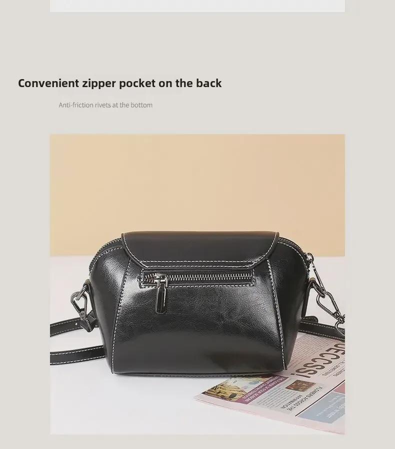 „2024 Modne małe torby na ramię i listonoszki ze skóry naturalnej dla kobiet”