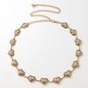 Vintage Love Heart Metal Carved Waist Chain Women Festival Waist Accessories
