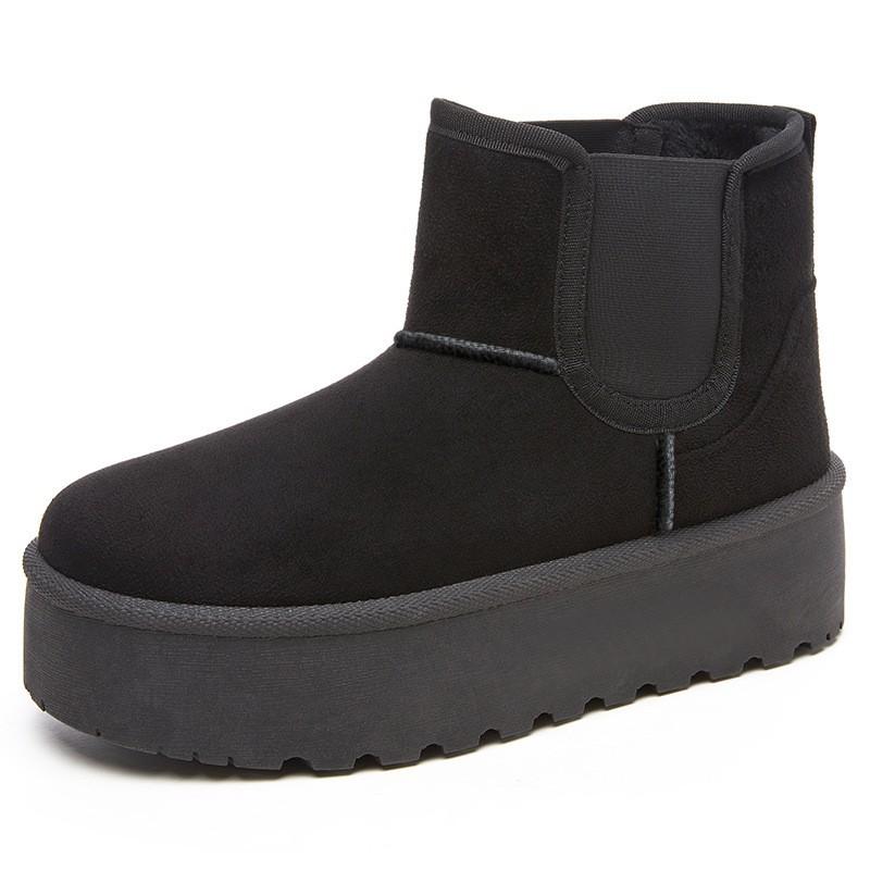 

Cotton shoes women s fashion heightening snow boots new high-top cotton boots cold-proof and warm long boots piled thickened cotton boots 36