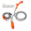 DC 12V Portable Car Shower Set Travel Camping Shower Heads Outdoor Handheld Shower Cleaning Tool