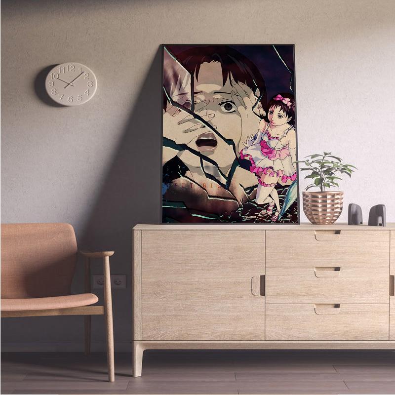 Affiche de dessin animé bleu parfait, impression d'image de dessin animé japonais, Vintage, chambre familiale, Bar, café, décoration murale d'art esthétique