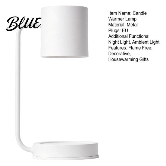 Decorative Night Light Electric Scented Candle Warmer Lamp  Flameless Wax Melting Modern Lamp for Home Bedroom  Housewarming Birthday Gifts Women Mom