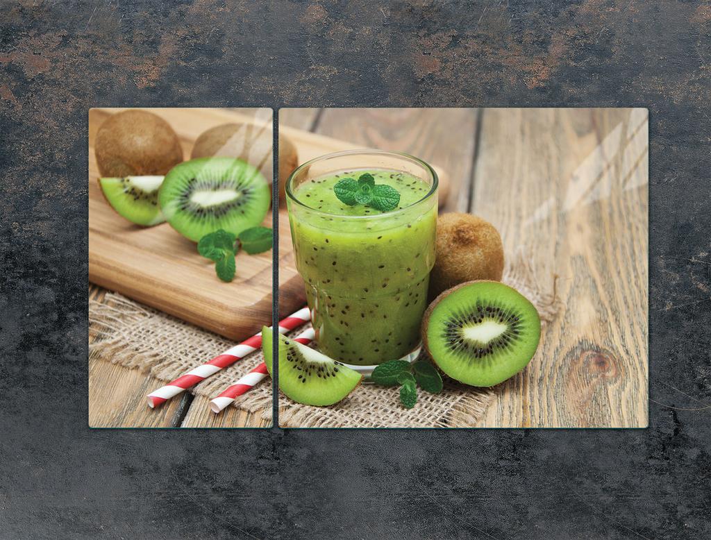 SZKLANA PŁYTA OCHRONNA NA KUCHENKĘ 90x52 KIWI