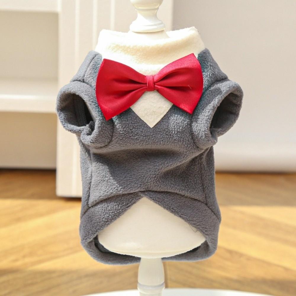 Large Dogs Bowtie Design Dog Tuxedo Blazer Vest Formal Style Pet Suit Winter Warm Pet Dress Party Dress Up