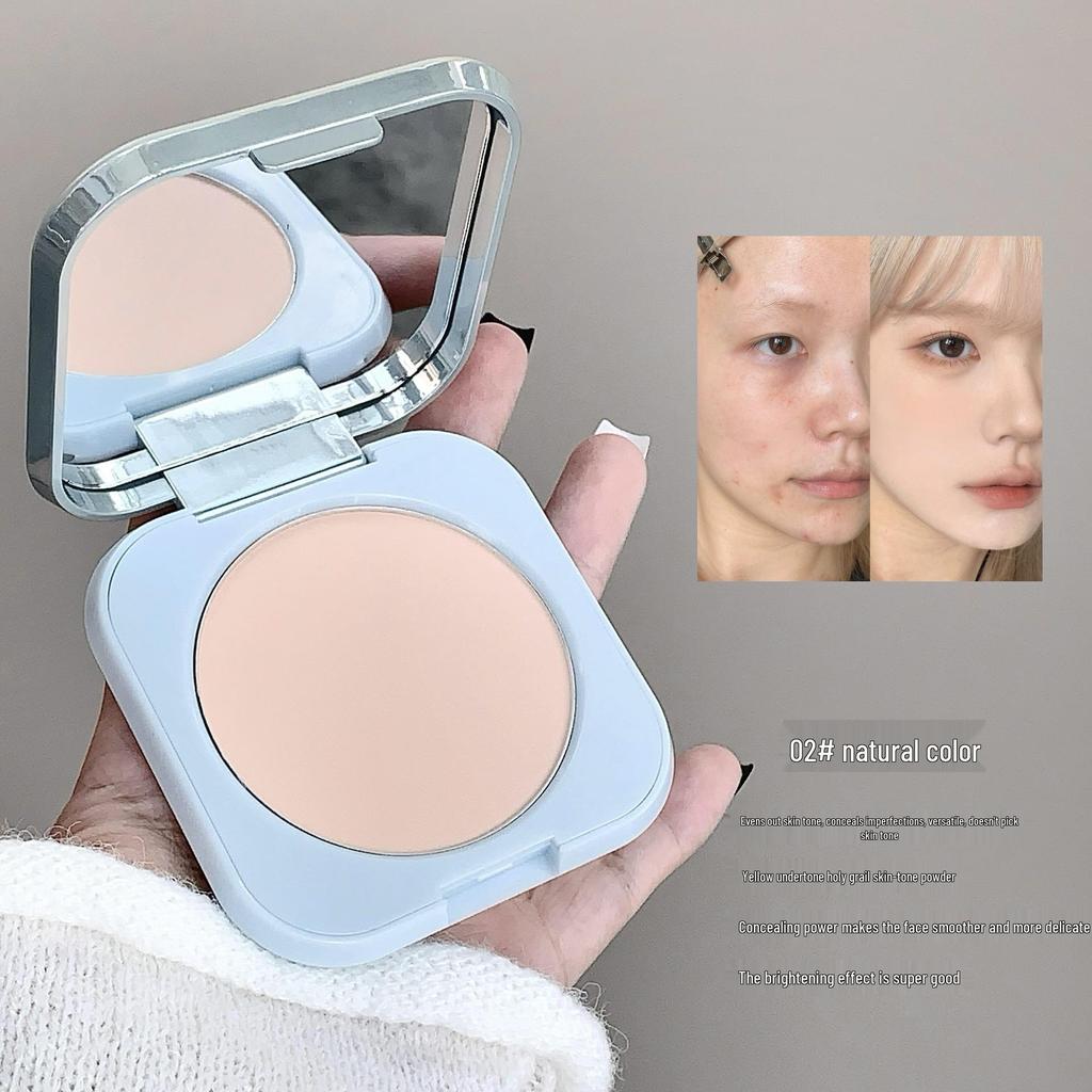 Kobeleen Revitalizing Lightweight Setting Powder Compact with Puff - Natural Tone Correcting Loose Powder.