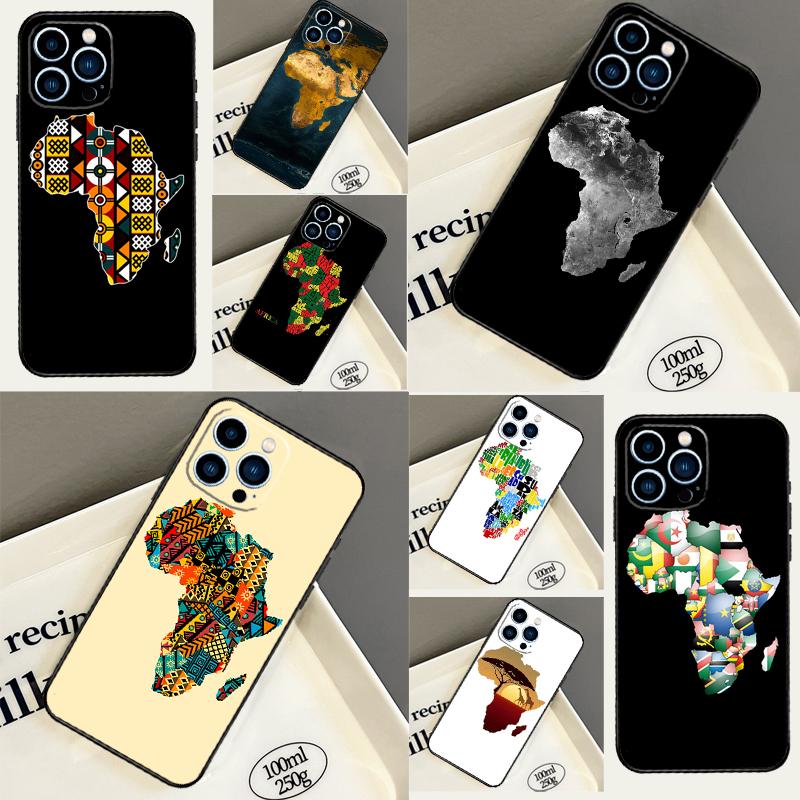 Africa Map Geography Case For Honor Magic 5 6 8 Pro 7 Lite 200 400 50 70 90 X8c X8b X9a X9b X9c X9d Win RT Cover