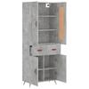 Highboard Concrete Grey 69.5 x 34 x 180 cm Particleboard