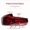 Fits BMW 3 Series (2013-2019) M3/320/328/318 F30/F35/F80 LED Dragon Scale Taillights.