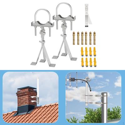 Stand Off Wall Mast Mount Antenna Bracket Radio Assembly Adjustable for