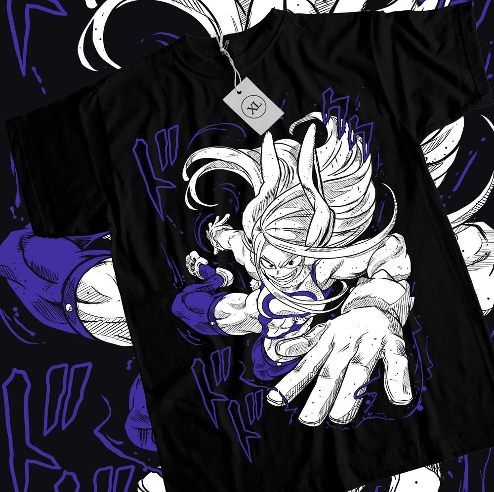 Anime My Hero Academia Mirko Rumi Rabbit Hero Black TShirt Size S4XL S