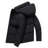 Down Jacket Men's Winter 90 Down White Duck Down Men's Casual Warm Bread Coat Anti-cold Trendy Hooded Short Jacket