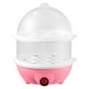 Double Layer Egg Steamer & Electric Milk Heater - Mini Breakfast Machine